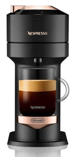 Nespresso Vertuo Next Premium Espresso Machine By DeLonghi - Black Rose Gold