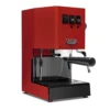 Gaggia Classic Evo Pro Espresso Machine In Cherry Red With Blackened Oak -Coffee Shop GACLASSICEVOPROREDBO Red Oak Bottomless EVO 1153