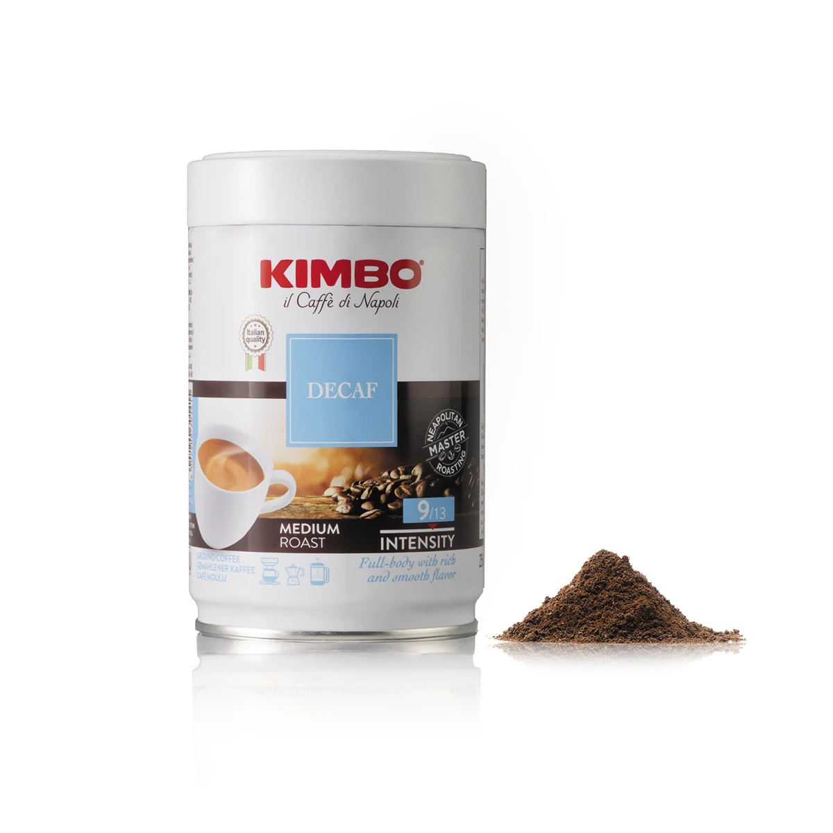 Kimbo Il Caffe Di Napoli Decaf Ground 250g - Tin 5 Kimbo Il Caffe Di Napoli Decaf Ground 250g - Tin - Image 3