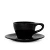 NotNeutral Double Cappuccino Cup And Saucer - Matte Black -Coffee Shop LINO D Cappuccino Black
