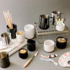 Fellow Eddy Steaming Pitcher 18oz - Graphite -Coffee Shop MontyEddyxLatteArt FullLineUp PSD 2 04a7038d d927 4b3d bafd c35d05309d39