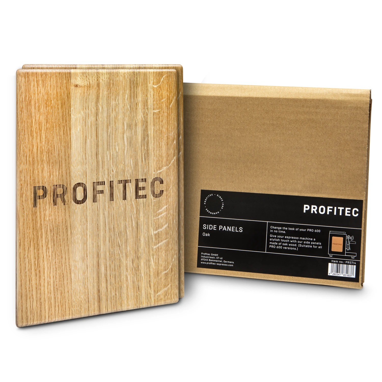 Profitec Pro 600 Side Panels (Set Of 2) - Oak 3 Profitec Pro 600 Side Panels (Set Of 2) - Oak