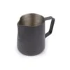 Revolution Matte Black Steaming Pitcher - 12 Oz -Coffee Shop RV PB12 Revolution Matte Black Steaming Pitcher